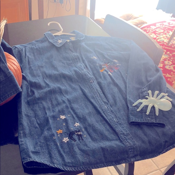 Classic Elements Tops - Size 14 denim shirt, worn 1x last Halloween